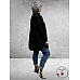 No.1 By OX Gebreide Poncho-Trui Zwart